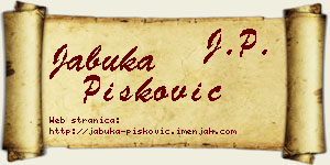 Jabuka Pisković vizit kartica